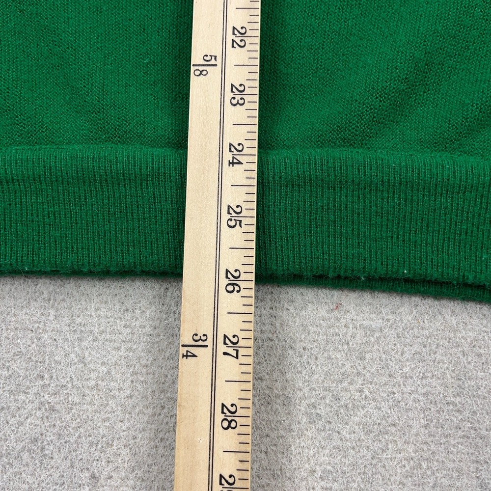 Vintage Izod Lacoste Sweater Men XL Kelly Green V Neck 80s 90s Golf Acrylic - Picture 7 of 10